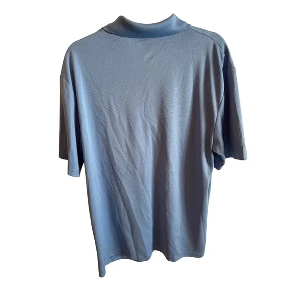 Pro Tour Airplay Men's Golf Polo Shirt Blue Textured Short Sleeve‎ Size L - Picture 3 of 3